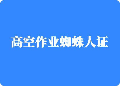 欧美肥逼高空作业蜘蛛人证